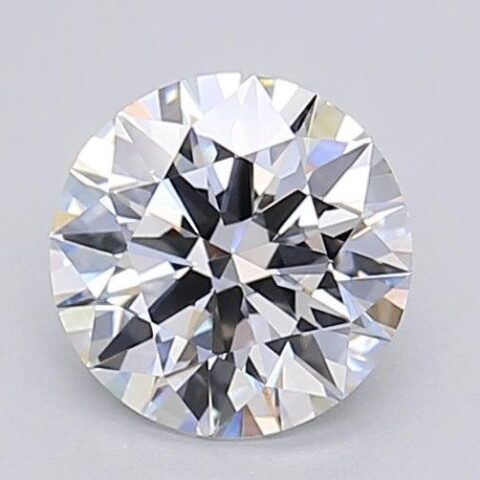 1.02 Carat Round Shaped Excellent Cut F- VS1 Lab Grown Diamond