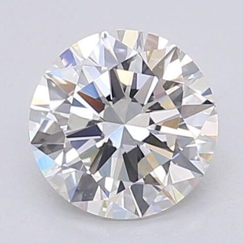 1.02 Carat Round Shaped Excellent Cut F- VS1 Lab Grown Diamond