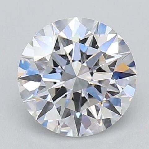 1.02 Carat Round Shaped Excellent Cut F- VS1 Lab Grown Diamond