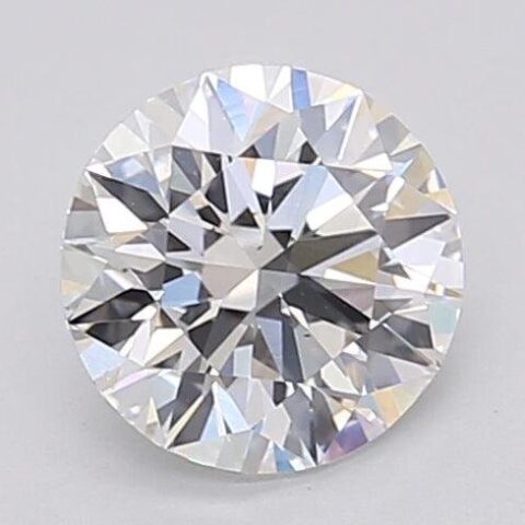 1.02 Carat Round Shaped Excellent Cut F- VS2 Lab Grown Diamond