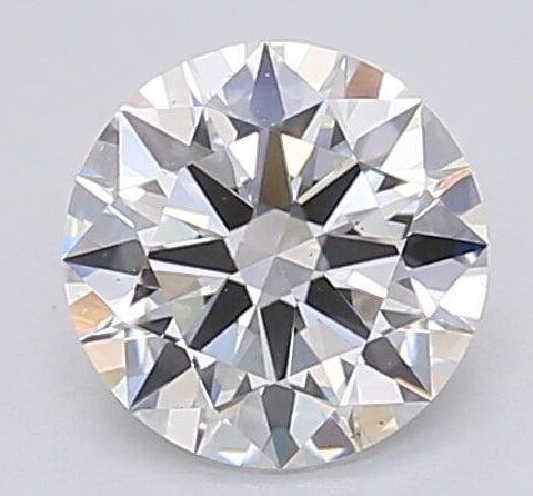 1.02 Carat Round Shaped Excellent Cut F- VS2 Lab Grown Diamond