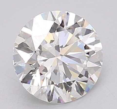 1.02 Carat Round Shaped Excellent Cut F- VS2 Lab Grown Diamond