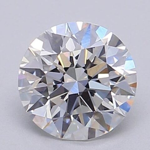 1.02 Carat Round Shaped Excellent Cut F- VS2 Lab Grown Diamond