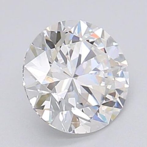 1.02 Carat Round Shaped Excellent Cut F- VS2 Lab Grown Diamond