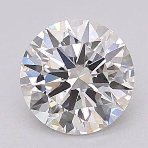 1.02 Carat Round Shaped Excellent Cut F- VS2 Lab Grown Diamond
