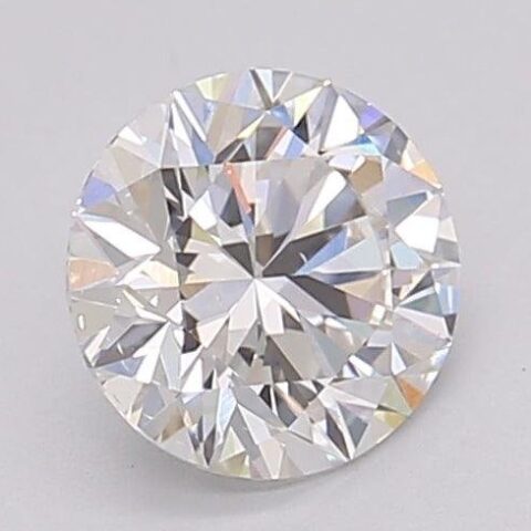 1.02 Carat Round Shaped Excellent Cut F- VS2 Lab Grown Diamond