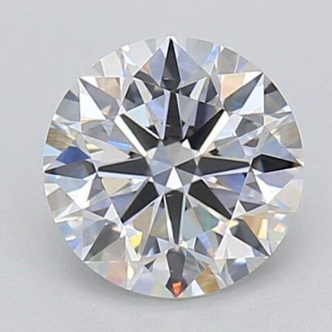 1.02 Carat Round Shaped Excellent Cut F- VS2 Lab Grown Diamond
