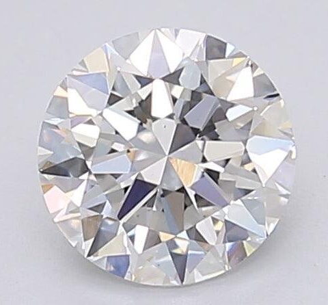1.02 Carat Round Shaped Excellent Cut F- VS2 Lab Grown Diamond
