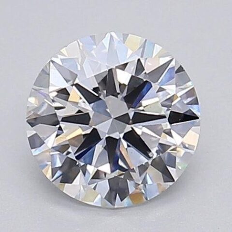 1.02 Carat Round Shaped Excellent Cut F- VS2 Lab Grown Diamond