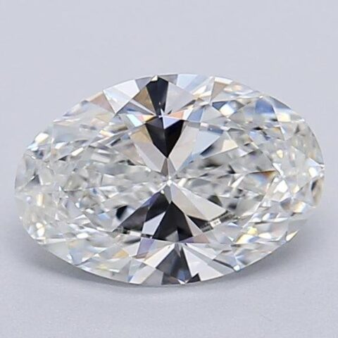 1.02 Carat Oval Shaped Excellent Cut F- VVS2 Lab Grown Diamond