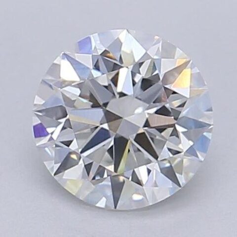 1.02 Carat Round Shaped Excellent Cut F- VVS2 Lab Grown Diamond