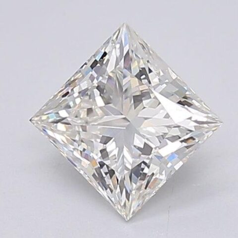 1.02 Carat Princess Shaped Excellent Cut G- VS1 Lab Grown Diamond