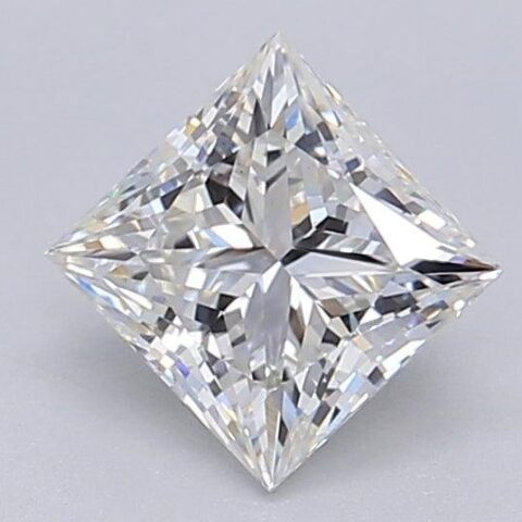1.02 Carat Princess Shaped Excellent Cut G- VS1 Lab Grown Diamond