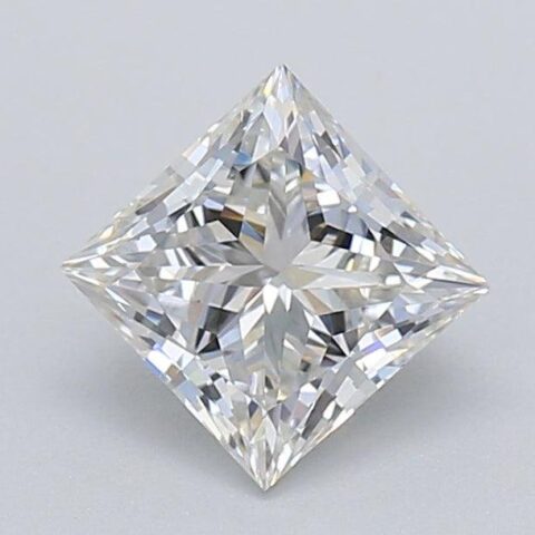 1.02 Carat Princess Shaped Excellent Cut G- VS2 Lab Grown Diamond