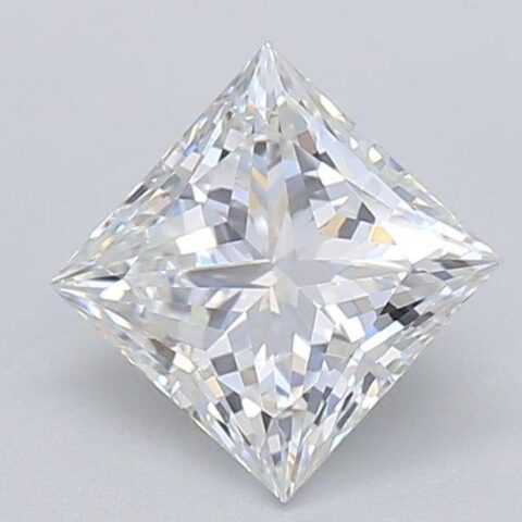 1.02 Carat Princess Shaped Excellent Cut G- VS2 Lab Grown Diamond
