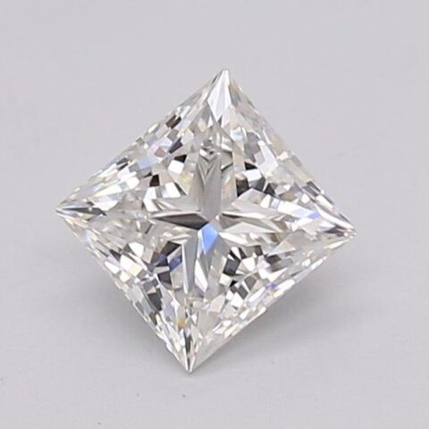 1.02 Carat Princess Shaped Excellent Cut G- VVS2 Lab Grown Diamond