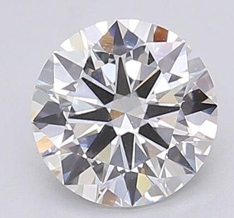 1.02 Carat Round Shaped Excellent Cut G- VVS2 Lab Grown Diamond