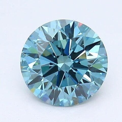 1.02 Carat Round Shaped Good Cut Blue- SI1 Lab Grown Diamond