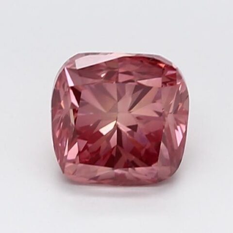 1.02 Carat Cushion Shaped Good Cut Pink- SI1 Lab Grown Diamond