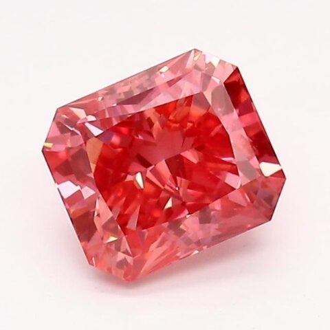 1.02 Carat Radiant Shaped Very Good Cut Pink- SI1 Lab Grown Diamond