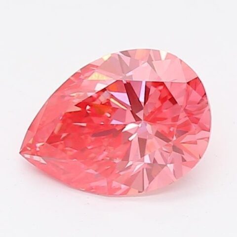 1.02 Carat Pear Shaped Very Good Cut Pink- VS1 Lab Grown Diamond