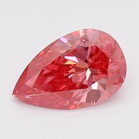 1.02 Carat Pear Shaped Good Cut Pink- VS2 Lab Grown Diamond