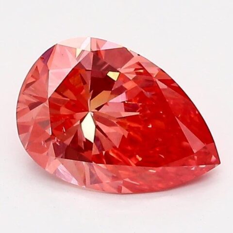 1.02 Carat Pear Shaped Very Good Cut Pink- VS2 Lab Grown Diamond
