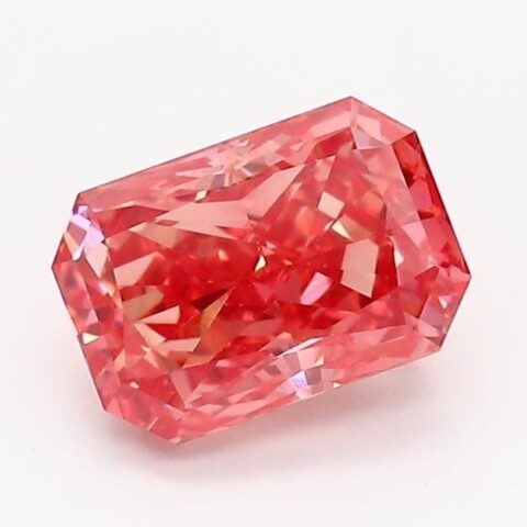 1.02 Carat Radiant Shaped Very Good Cut Pink- VVS2 Lab Grown Diamond