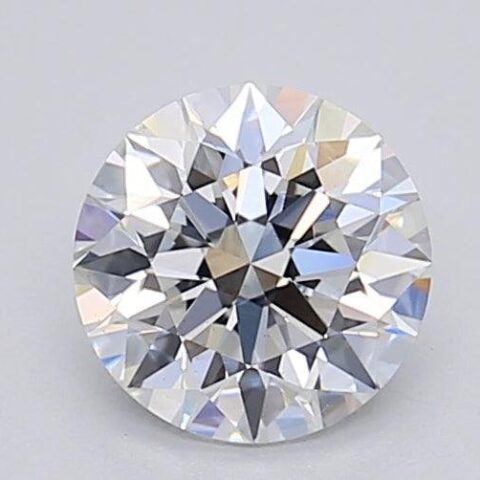 1.03 Carat Round Shaped Excellent Cut E- VS2 Lab Grown Diamond