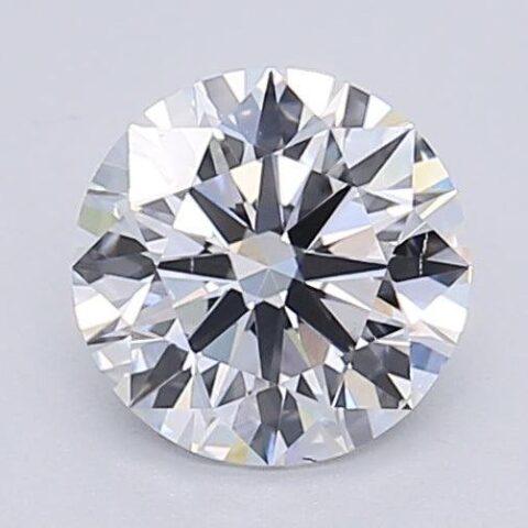 1.03 Carat Round Shaped Excellent Cut F- SI1 Lab Grown Diamond
