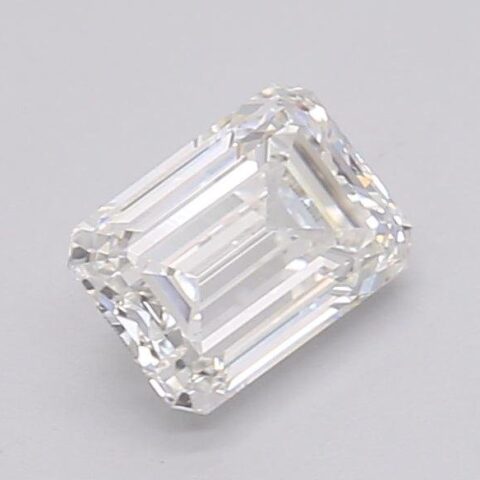 1.03 Carat Emerald Shaped Excellent Cut F- VS1 Lab Grown Diamond