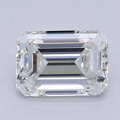 1.03 Carat Emerald Shaped Excellent Cut F- VS1 Lab Grown Diamond