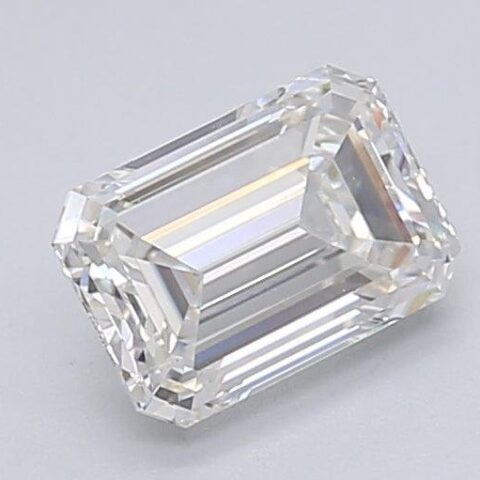1.03 Carat Emerald Shaped Excellent Cut F- VS1 Lab Grown Diamond
