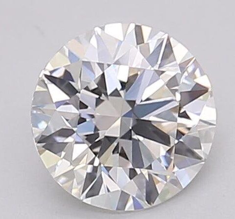 1.03 Carat Round Shaped Excellent Cut F- VS1 Lab Grown Diamond