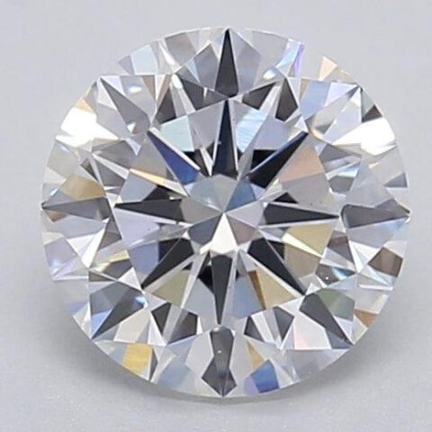 1.03 Carat Round Shaped Excellent Cut F- VS1 Lab Grown Diamond
