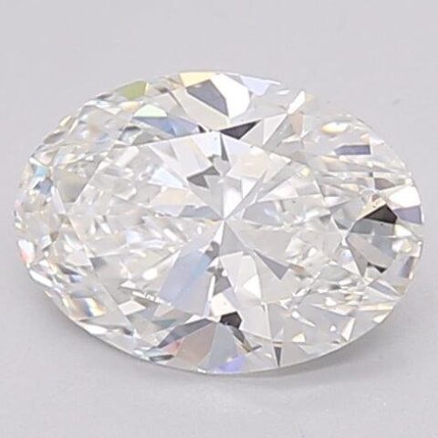 1.03 Carat Oval Shaped Excellent Cut F- VS2 Lab Grown Diamond