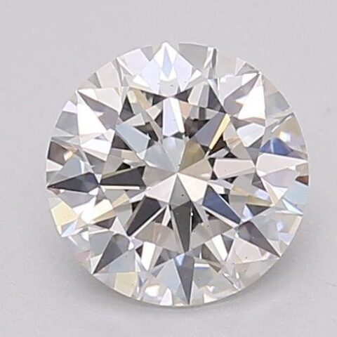 1.03 Carat Round Shaped Excellent Cut F- VS2 Lab Grown Diamond