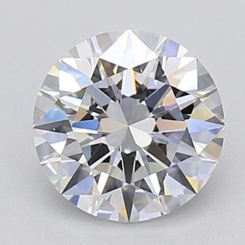 1.03 Carat Round Shaped Excellent Cut F- VS2 Lab Grown Diamond