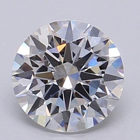 1.03 Carat Round Shaped Excellent Cut F- VS2 Lab Grown Diamond