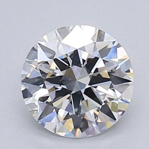 1.03 Carat Round Shaped Excellent Cut F- VS2 Lab Grown Diamond