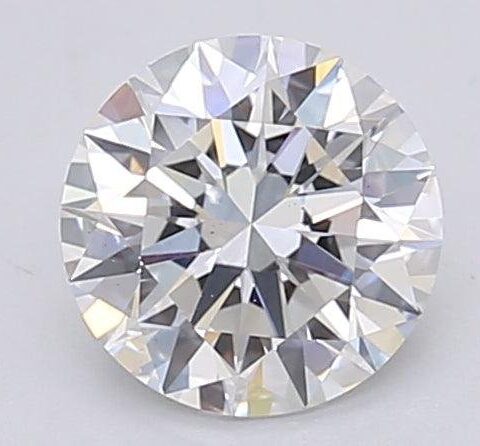 1.03 Carat Round Shaped Excellent Cut F- VS2 Lab Grown Diamond