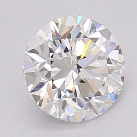 1.03 Carat Round Shaped Excellent Cut F- VS2 Lab Grown Diamond