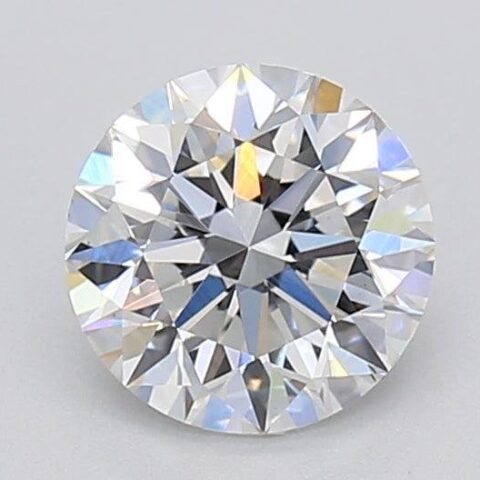 1.03 Carat Round Shaped Excellent Cut F- VS2 Lab Grown Diamond