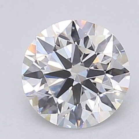 1.03 Carat Round Shaped Excellent Cut F- VS2 Lab Grown Diamond