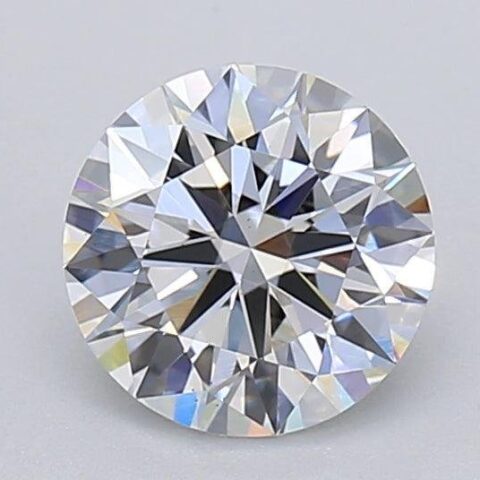 1.03 Carat Round Shaped Excellent Cut F- VS2 Lab Grown Diamond
