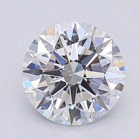 1.03 Carat Round Shaped Excellent Cut F- VS2 Lab Grown Diamond