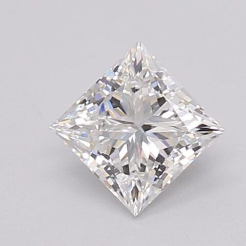 1.03 Carat Princess Shaped Excellent Cut F- VVS2 Lab Grown Diamond