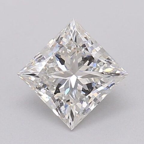 1.03 Carat Princess Shaped Excellent Cut G- VS2 Lab Grown Diamond