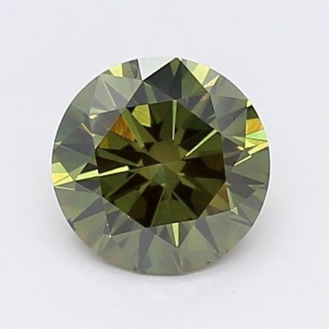 1.04 Carat Round Shaped Very Good Cut Green- SI1 Lab Grown Diamond