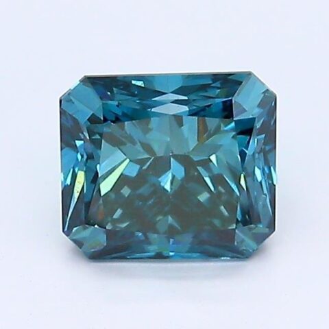 1.04 Carat Radiant Shaped Good Cut Blue- SI1 Lab Grown Diamond